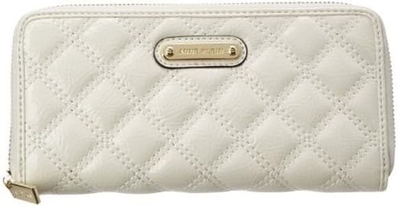 Anne Klein Sea Breeze Zip Around Wallet, Cream, One Size