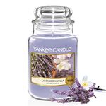 Yankee Candle Scented Candle | Lavender Vanilla Large Jar | Long Burning Candles: up to 150 Hours | Perfect Gifts for Women