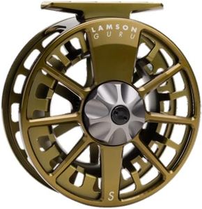 LAMSON | Guru S-Series -9+ Fly Fishing Reel | All-Water | Large Arbor, Fully CNC Machined/Anodized, Lightweight Durability | OG | 8wt 9wt 10wt Size