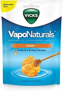 Vicks VapoNaturals Naturally Flavoured Cough Lozenges Honey 19s Resealable Bag