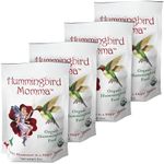 HUMMINGBIRD MOMMA Premium USDA-Certified Organic Hummingbird Food - Bulk 4-Pack of 8-Ounce Natural Nectar Packets, Outdoor Feeding Essentials