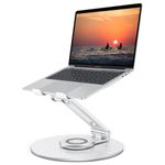 OMOTON Ergonomic Laptop Stand for Desk [360-Rotating],Laptop Riser Holder Computer Stand for Laptop,Compatible with All laptops up to 16 inches