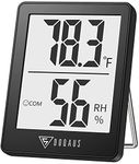 DOQAUS Digital Hygrometer Indoor Thermometer, Humidity Meters, Room Thermometer and Humidity Gauge with Accurate Temperature Humidity Monitor for Home, Greenhouse, Baby Room, Mini Weather Station Gift