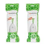 Brabantia Bin Liners, Size G, 23-30 L - 40 Bags - 2 pack