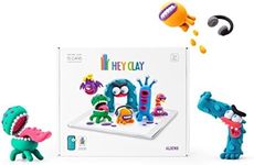 TOMY E73358 Hey Aliens Set-Colourful Modeling Kids-Air Dry Clay Kit 15 cans and Sculpting Tools with Fun Interactive Instructions App, Multicolored