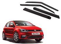 TRENDWALA Car Side Door Visor Rain Guard Compatible with Polo set of 4