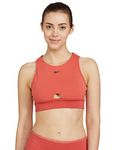 Reebok Women's 84% PES/16% EL-Doubleknit Finish/Hydrophilic (Midori) Wire Free Classic Sports Crop (H56395_Rhodonite_L)
