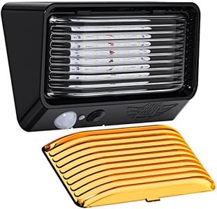 Leisure LED RV Exterior Motion Sensor Porch Utility Light 12v 300 LM Lighting Fixture. Replacement Lighting for RVs, Trailers Campers 5th Wheels White Base (Black)