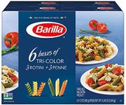 Barilla Pasta, Tri-Color Penne & Tri-Color Rotini, 12 Ounce (Pack of 6)