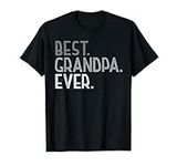 Best Grandpa Ever Tshirt Gifts from Grandchildren Grandpa T-Shirt