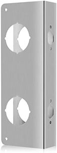 Stainless Steel Lock and Door Reinforcer for Reinforcing and Repairing Doors, Add Extra Security to Your Home and Against Home Invasion, 5-1/2 in, 2-3/8' x 1-3/4 in