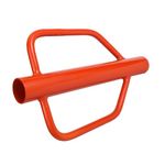 Gaderth 18 LB Fence Post Driver with Handle,Manual T Post Driver Metal Post Hammer for U Fence Post Wooden Post (Orange)