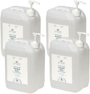 Juniper CLEAN Hand Sanitizer Gel with 70% Alcohol 1.06 Gallon with Pump (Pack of 4)