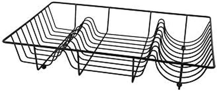 A'Domo PV-CHR-3195 Point-Virgule Wire Dishrack Black 49X32X8.5Cm, Steel