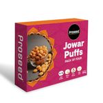 Proseed Jowar Puffs Diwali Gift Hamper, Spice,Cheese, Chatpata Chat, and Peri Peri 50 G x 4 Slow Roasted Tasty Snacks | Millet Snack | 100% Veg | Gluten Free | No added Sugar | No Trans-Fat 200g