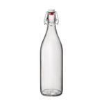 Bormioli Rocco Giara Clear Glass Bottle With Stopper, 33 3/4 oz.