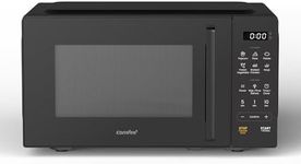 COMFEE' 20L Digital Microwave Oven, 700W Compact Countertop Microwave with Inverter, 6 Auto Menus, Multi-Stage Cooking, ECO Mode, Express Cook, Black - CMO-EM202NF(BK)