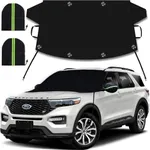 Windshield Cover for Ice and Snow, Car Windshield Snow Cover, Thicken Windshield Frost Cover Waterproof Windshield Snow Ice Cover with Side Mirrors Cover for Most Cars SUVs and Vans (63"x 47")