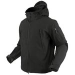 Condor Outdoor COP-602-002-04 Soft Shell Jacket, Black - Extra Large