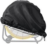 LSongSKY Industrial Fan Cover 30 inches,Waterproof&Dustproof Cover Suitable for 30" High Velocity Movement Heavy Duty Drum Fan, Heavy Duty Outdoor Floor Fan Cover,Fits up to 36 x 11 x 36 inches,Black