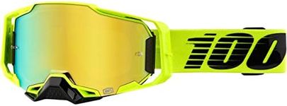 100% ARMEGA Premium Protective Goggle (Nuclear Citrus - Gold Mirror Lens)