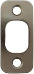 RO6G Satin Brushed Nickel Deadbolt Strike Plate Door Backplate 1" x 2 1/4" Round Corner (1Pack)