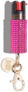 BlingSting Pepper Spray Keychain for Women Pink