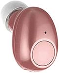 NVAHVA Single Bluetooth Earpiece10 Hrs Playtime,Wireless Headphone, Mini Headset Hands-Free Car Earphone,Cell Phone Bluetooth Earbud for iOS Android Smart Phones PC TV Audiobook (Pink)