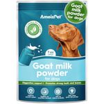 AmeizPet 100% Natural Goats Milk Powder For Dogs, Powder To Create Delicious Goats Milk, Perfect for Hydration, Nutrient Rich Sensitive Tummy Dog Food Topper, 200g (7 Oz.)