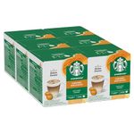 STARBUCKS Caramel Macchiato by NESCAFÉ Dolce Gusto, 72 Caramel Macchiato Coffee Pods (6 packs), Flavoured Caramel Coffee