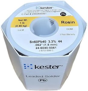 Kester 44 Lead Solder Wire - 1 lb - 0.062 in Wire Diameter - Sn/Pb Compound - 40 % Lead Content - 24-6040-0061 [PRICE is per POUND]