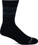 Sockwell Men's At Ease Relaxed Fit Sock, Black - M/L