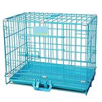 MidWest Homes for Pets Dog Cage Double Door Heavy Duty Folding Metal Kennel for Medium Size Dogs and Adults 30 Inch