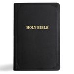 KJV Holy Bible, Giant Print with Cross-References, Black LeatherTouch with Decorative Cover Accents, Ribbon Marker, Red Letter, Full-Color Maps, Easy-to-Read Bible MCM Type, King James Version