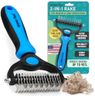Maxpower Planet Original Pet Grooming Rake - Double-Sided Deshedding Dematting Tool, Undercoat Rake for Dogs & Cats, Extra-Wide Dog Grooming Brush & Deshedder Comb for Long Hair, Reduces Shedding 95%