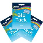 3x Bostik Blu Tack Original Reusable Adhesive Pack Home Office DIY Use BluHacks Smart Adhesives Alternative to Pins & Tape 60g (3)