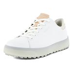 ECCO Women's Tray Hybrid Hydromax Water-Resistant Golf Shoe, Bright White, 11-11.5