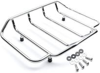 MoKitDora Touring Tour-Pak Luggage Rack Trunk Rail Top Compatible for Harley 1984-up Street Glide Electra Glide Road Glide King Ultra Limited, Chrome