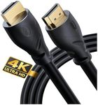 PowerBear 4K HDMI Cable 10 ft | High Speed, Rubber & Gold Connectors, 4K @ 60Hz, Ultra HD, 2K, 1080P, & ARC Compatible for Laptop, Monitor, PS5, PS4, Xbox One, Fire TV, Apple TV & More…