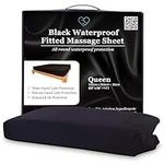 Queen Black Waterproof Fitted Massa