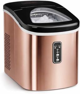 Cooks Professional 14KG Ice Maker Machine with Scoop | Countertop Ice Cube Maker for Home, Kitchen, Bar | Large Capacity 2.2L Water Tank | Quick and Easy with 2 Ice Size Options | No Plumbing | Copper