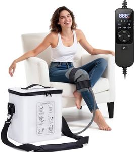 Fiveoffo Cold Therapy Machine, Programmable Timer Ice Machine for Knee After Surgery, Portable Knee Ice Machine with Quiet Pump, Continuous Cold Flow, 12H Cooling, Knee Replacement, Swelling Reduction