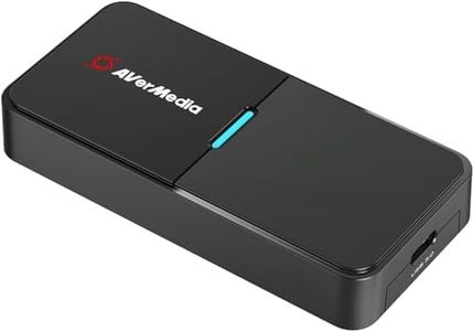 AverMedia Live Streamer Cap 4K BU113 - USB 3.0 HDMI Video Capture Device. Transmission, Recording of DSLR, Camcorder, and Action Cameras with 1080p60 HDR or 4K 30 FPS.