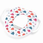 POLKA TOTS Plastic Elephant Design White Potty Seat With Handle For Extra Comfort, Suitable For Potty Training Of Babies, Kids & Toddlers