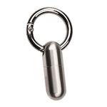 CALANDIS® Mini Men Capsule Pendant Necklace Bottle Keyring Mens Titanium Keepsake