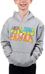 Youth Boys Grey Pac-Man Fever Retro Video Game Hoodie