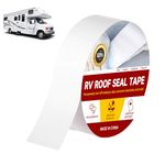 RV Roof Tape 2 Inch x 16.4 Feet RV Sealant Tapes White Repair Sealant Tape Weatherproof Stop Leak Seal Tape Roof Seal Tape for RV Camper Trailer Boat Sealing Leak Repair