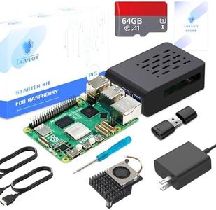 TRASKIT Starter Kit for Raspberry Pi 5 RAM 16GB-64GB Edition pre-Loaded with Pi OS