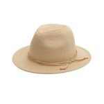 Joywant Womens Straw Fedora Beach Sun Hat, Packable Wide Brim Panama Hat for Women UV UPF50+ Summer Hat-Abby, Rita-beige, Medium