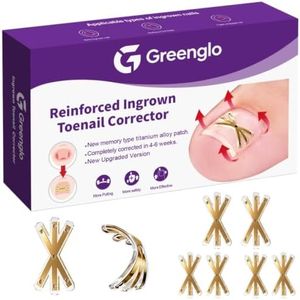 Golden Titanium Ingrown Toenail Corrector, Upgraded Hexagram Shape, 3x Stronger Pull Force,Ingrown Toenail Removal Kit, At-Home Ingrown Toenail Treatment for Men Women